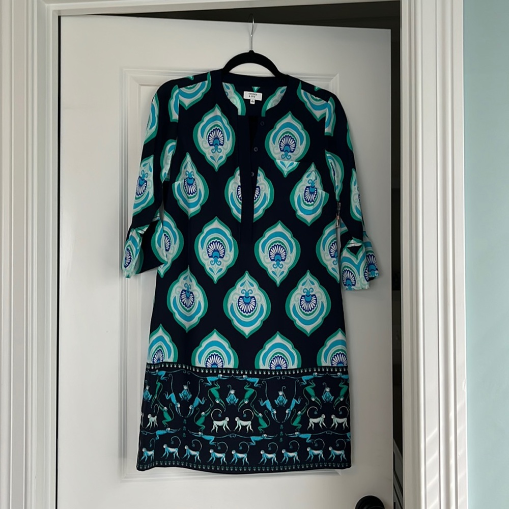 Crown and ivy dress with tags! Size 2 with 3/4” sleeves